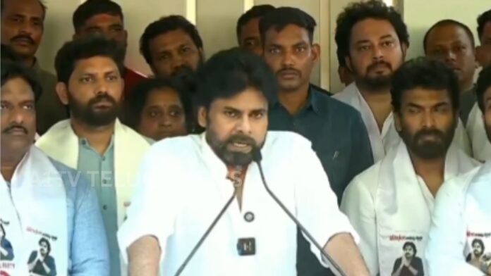 Pawan Kalyan addressing media on Telangana and Andhra Pradesh political issues